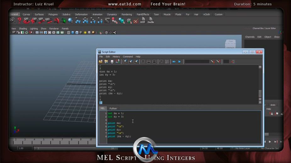 Maya脚本基础应用视频教程 Eat 3D Autodesk Maya Scripting An Introduction and A...