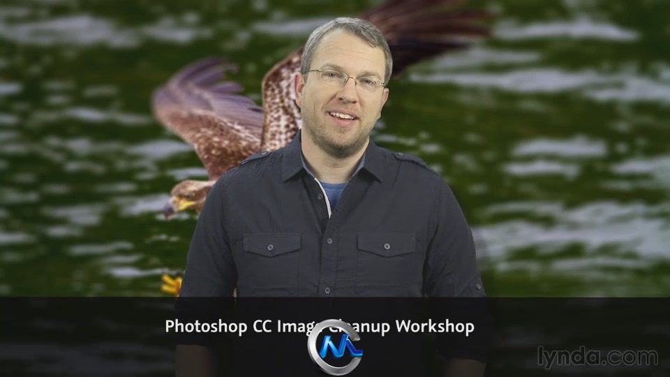 Photoshop CC照片图像处理视频教程 Lynda.com Photoshop CC Image Cleanup Workshop