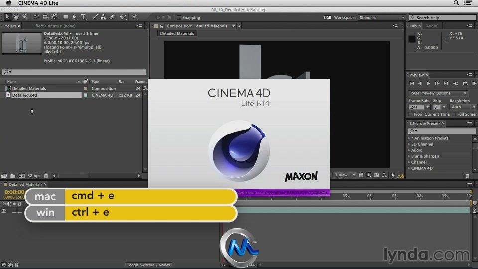 After Effects CC全面核心视频教程 Lynda.com After Effects CC Essential Training