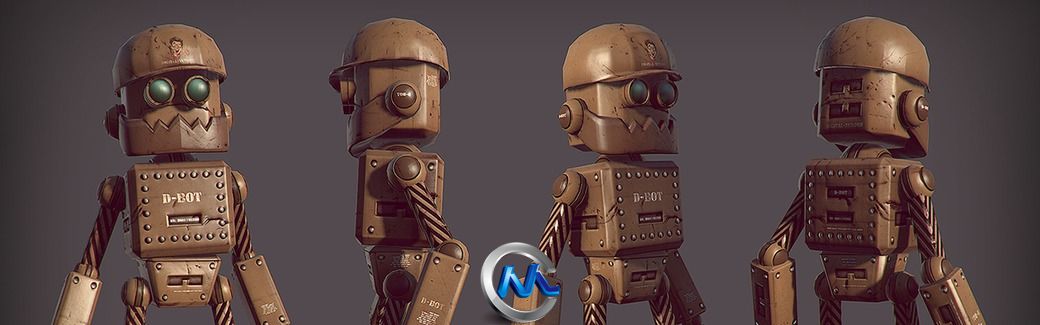 3dsMax与PS制作机器人综合技术视频教程 Digital-Tutors Creating and Rigging a Lo...