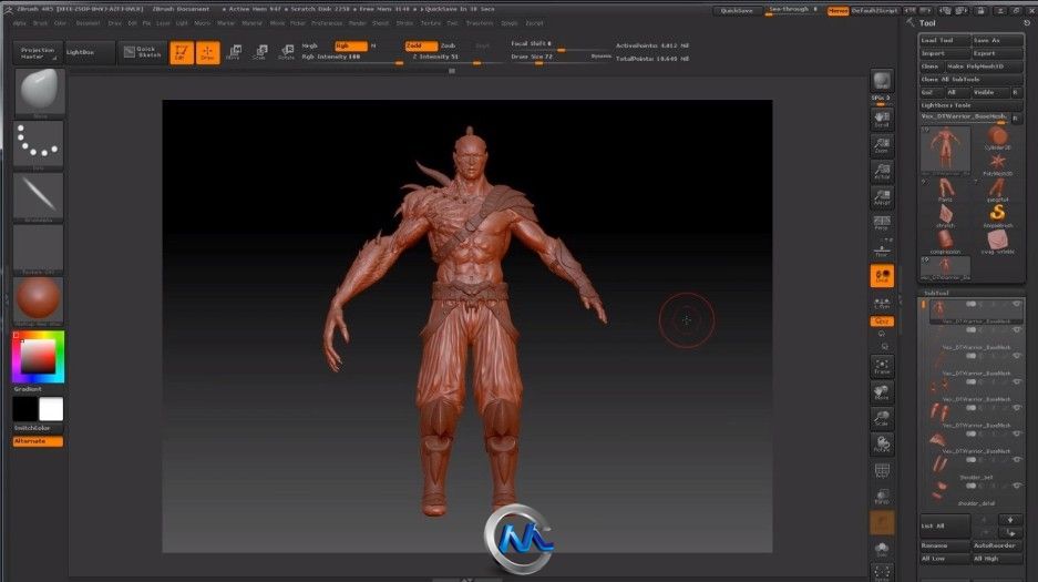 ZBrush布料衣物雕刻艺术视频教程第一季