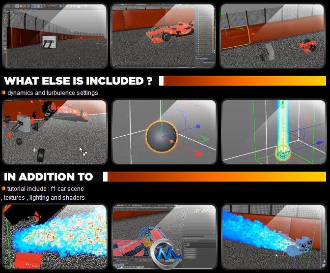 C4D制作F1赛车碰撞视频教程