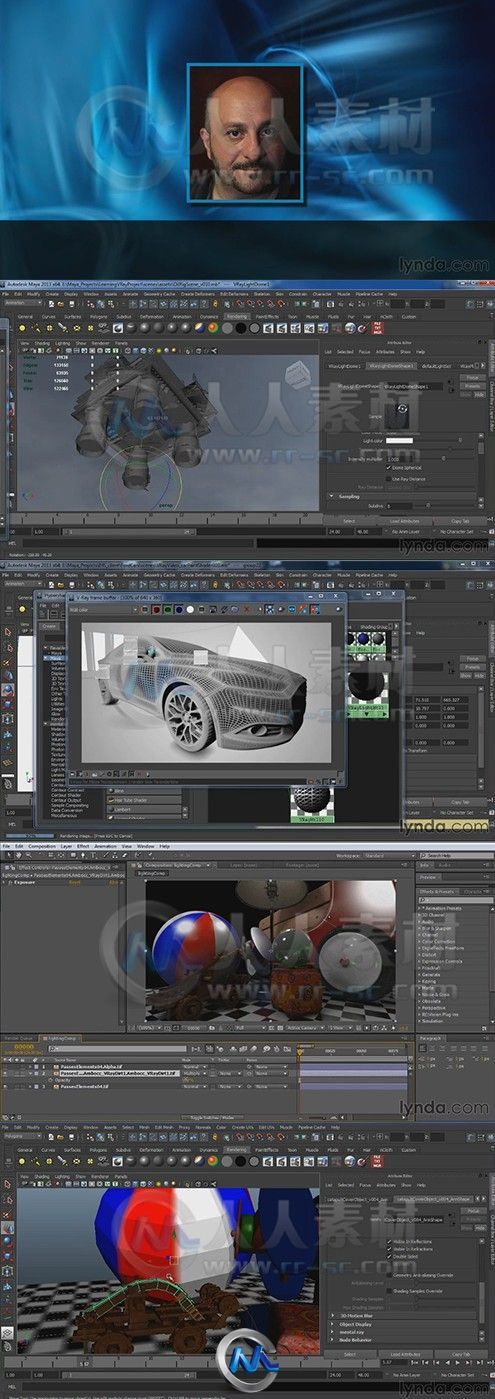 Maya中Vray渲染器应用技巧视频教程