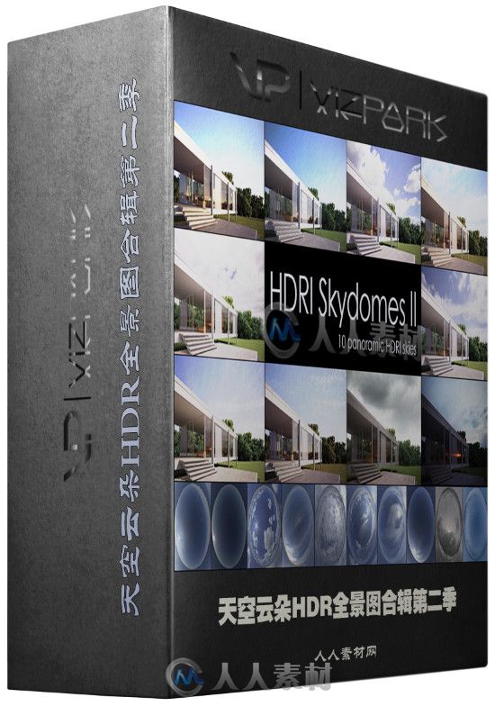 天空云朵HDR全景图合辑第二季 VIZPARK HDRI Skydomes Vol 2