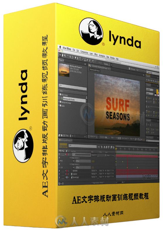 AE文字排版动画训练视频教程 Lynda After Effects Guru Animating Typography