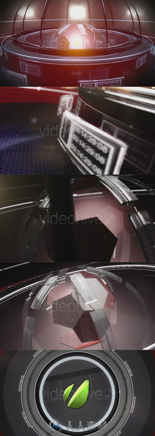 科技科幻Logo演绎动画AE模板 Videohive The Arena Intro 4202104 Project for Afte...