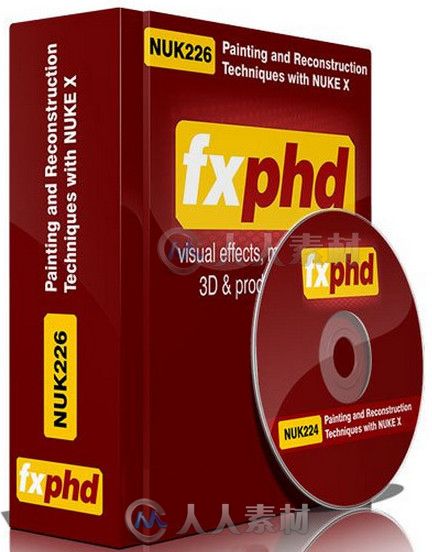 NUKEX特效合成高级技巧视频教程 FXPHD NUK226 Painting and Reconstruction Techni...