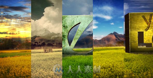 美丽如画Logo演绎动画AE模板 Videohive Logo In Nature Bundle 4263373 Project Fo...