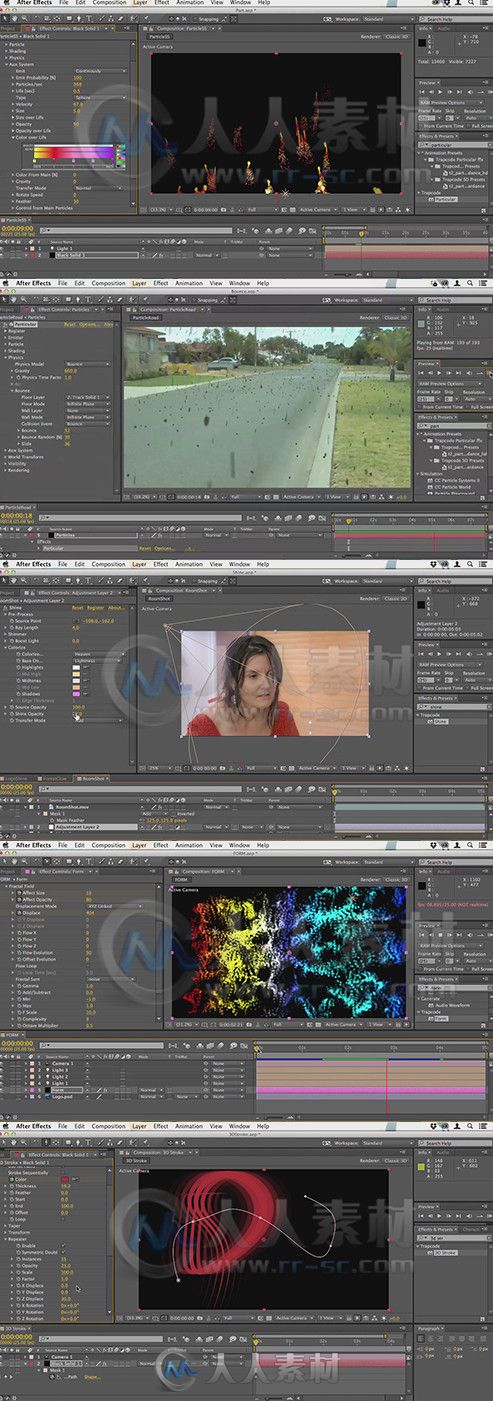 红巨星粒子AE插件合辑Trapcode综合训练视频教程 Tuts+ Premium Trapcode In Action
