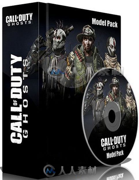 使命召唤战争游戏大型3D模型合辑 Call Of Duty GHOST Model Pack