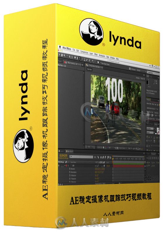 AE稳定摄像机跟踪技巧视频教程 Lynda After Effects Guru Tracking and Stabilizin...