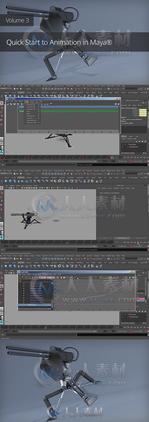 Maya 2015动画快速入门训练视频教程第三季 Digital-Tutors Quick Start to Animati...