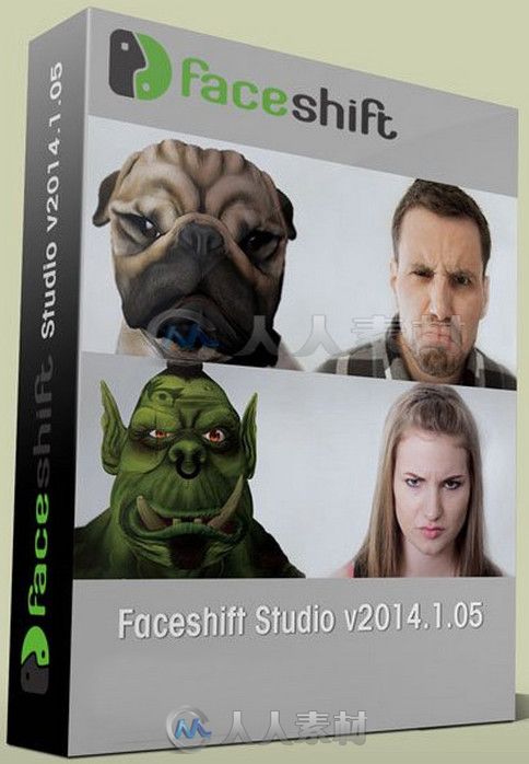 Faceshift Studio面部虚拟动画软件V2014.1.05版 Faceshift Studio 2014.1.05 Win