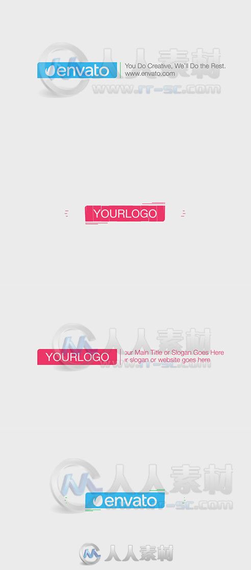 简单实用Logo演绎动画AE模板 Videohive Simple Flat Logo Reveal 8017467 Project ...