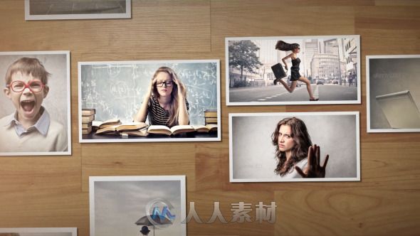 木质动感相册动画AE模板 Videohive Photo Gallery Slideshow 6347738 Project for ...