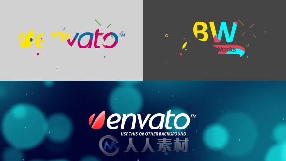 多彩漆斑Logo演绎动画AE模板 Videohive Paint Blobs Logo Opener 8640946 Project ...