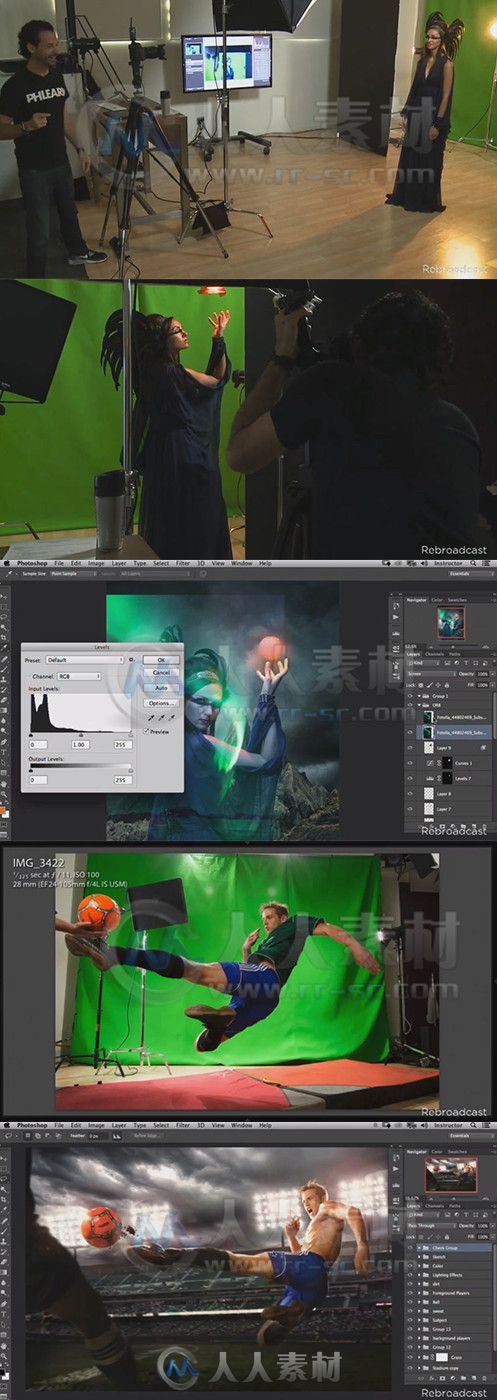 Photoshop绿屏摄影合成技术视频教程 CreativeLive Photoshop Compositing Essentia...