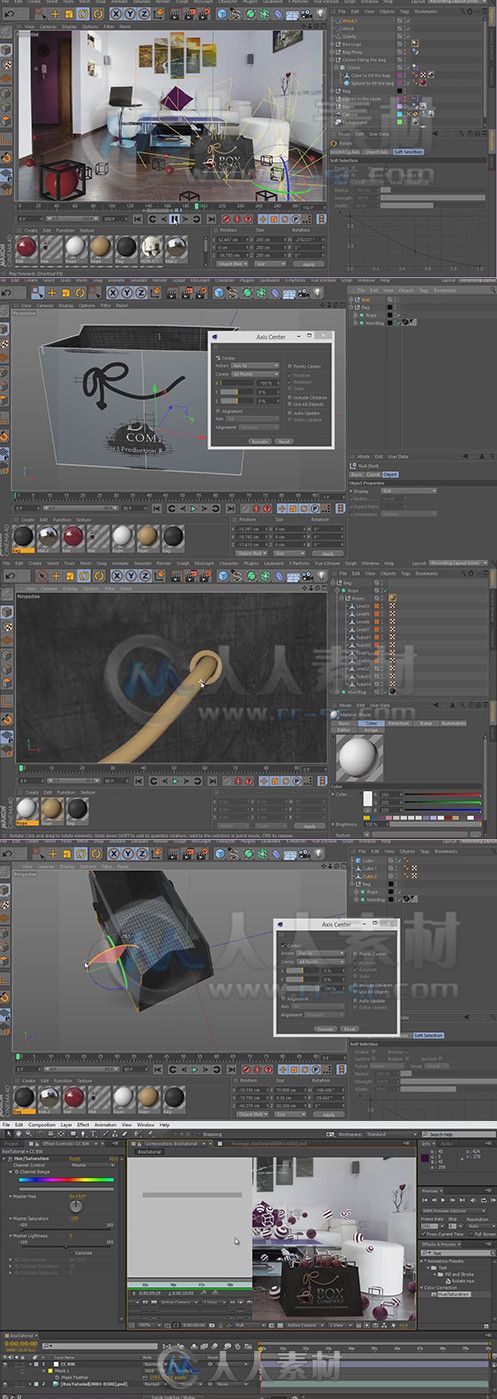 C4D广告级室内动画宣传片制作视频教程 Udemy Creating advanced 3d motion graphic...