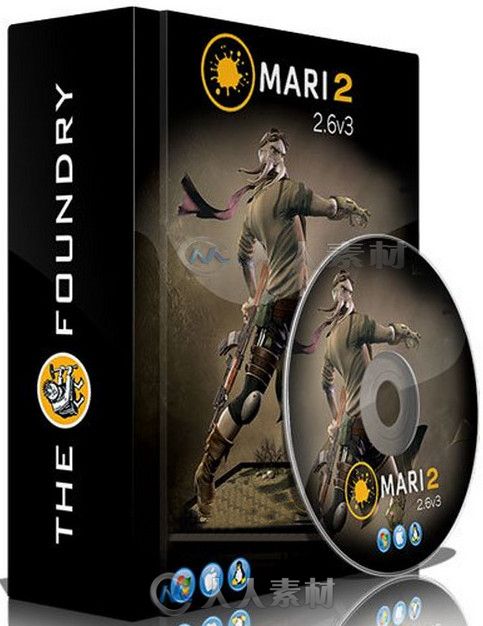 Mari三维纹理绘制工具软件2.6v3版 The Foundry Mari 2.6v3 Win Mac Linux