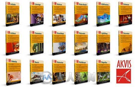 Akvis全系列平面设计PS插件合辑V30.08.2014版 Akvis All Plugins 2014 Updated 30....