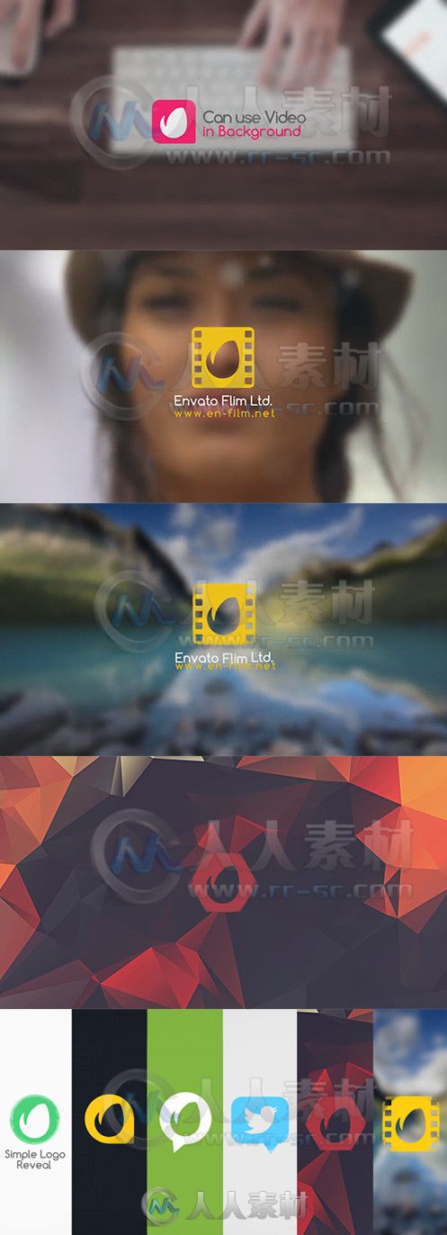 简洁滴墨Logo演绎动画AE模板 Videohive Simple Logo Reveal 8101817 Project for A...