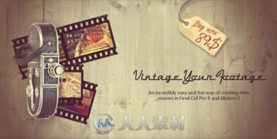 mVintage影视级调色预设FCPX与Motion插件 motionVFX mVintage v1.0 Plugin for Fin...