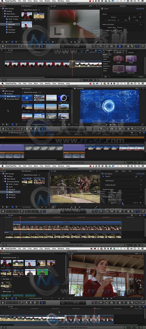 Final Cut Pro X剪辑技能训练视频教程 InfiniteSkills Learning Final Cut Pro X F...