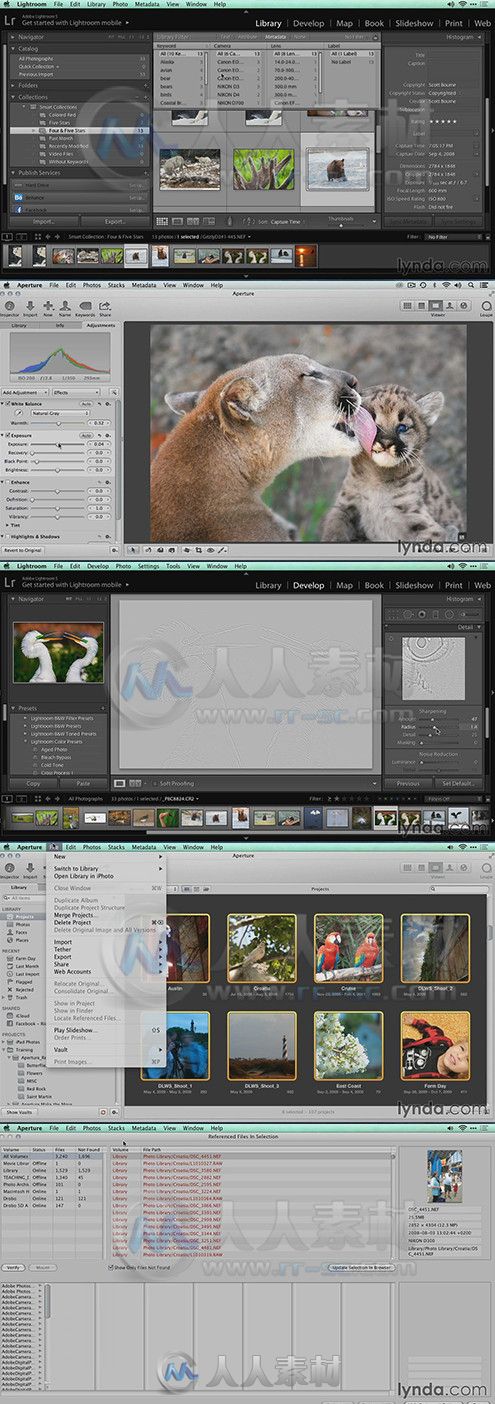 从Aperture到Lightroom照片处理技术视频教程 Lynda Migrating from Aperture to Li...