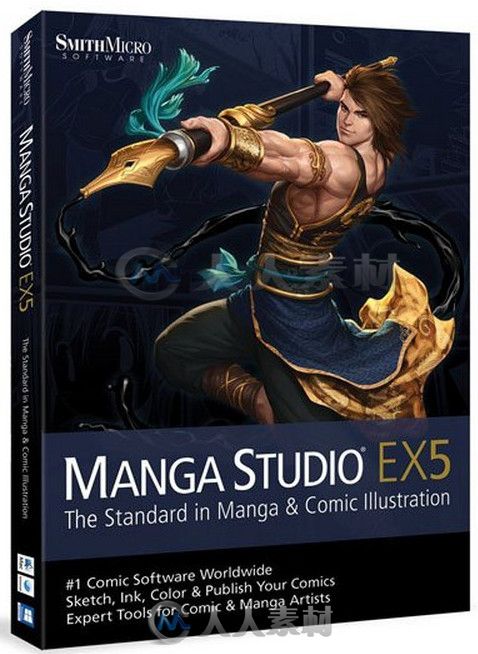 Manga Studio EX动画与漫画设计软件V5.0.5版 Manga Studio EX v5.0.5 Win Mac XFORCE