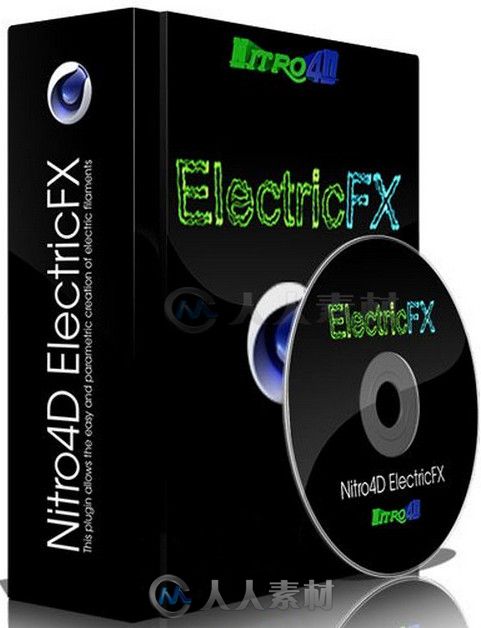 Nitro4D ElectricFX电力拉丝特效C4D插件V1.00版 Nitro4D ElectricFX 1.00 for Cine...