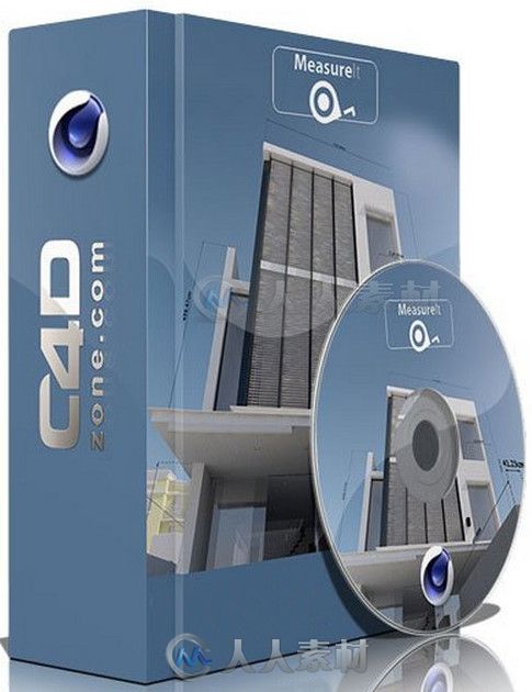 C4DZone MeasureIt建筑间距参数设置C4D插件V1.0版 C4DZone MeasureIt 1.0 for Cine...