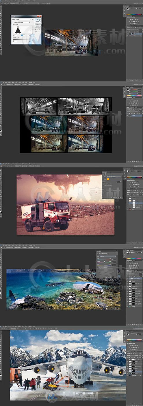 Photoshop影视级场景特效技术训练视频教程 The Gnomon Workshop Photo Collage Pro...