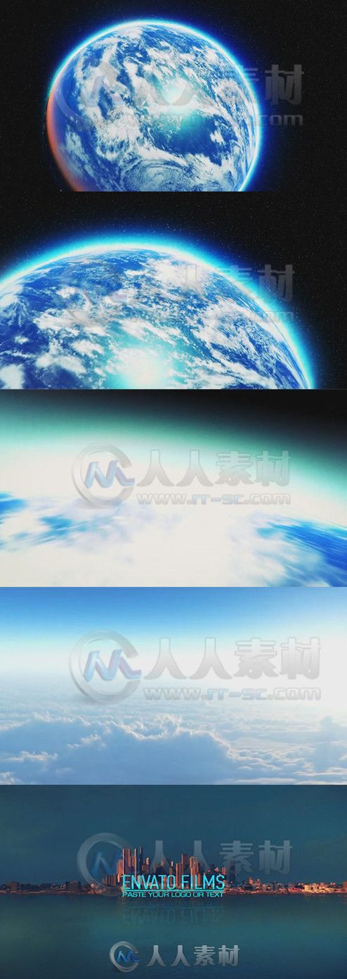 震撼地球穿梭动画AE模板 Videohive Earth Zoom Logo 9018472 Project For After Ef...