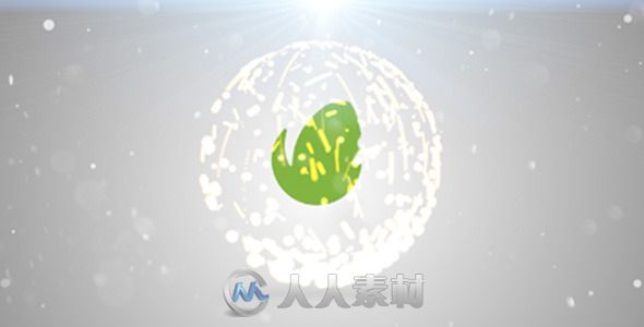 光耀粒子Logo演绎动画AE模板 Videohive Light Reveal Particle Logo 9071030 Proje...