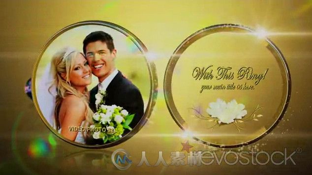 皇家戒指婚礼包装动画AE模板 RevoStock Our Royal Rings Wedding