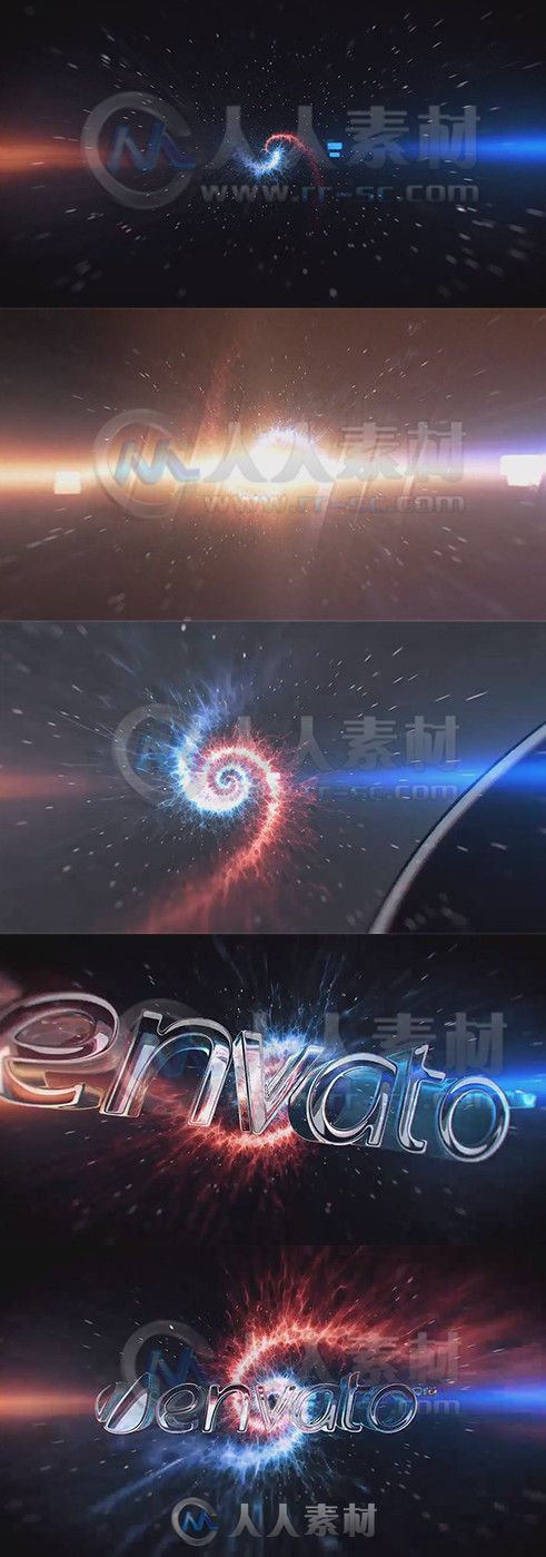 宇宙爆炸Logo演绎动画AE模板 Videohive Glass Logo 9084780