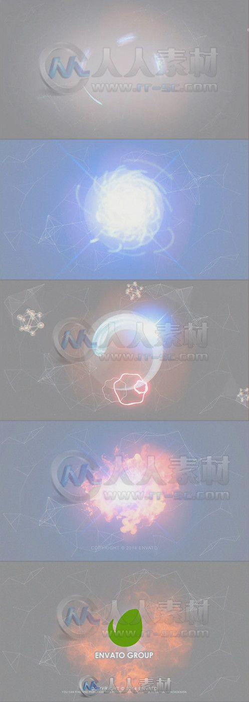 化学反应Logo演绎动画AE模板 Videohive Chemical Logo Ident 9099361