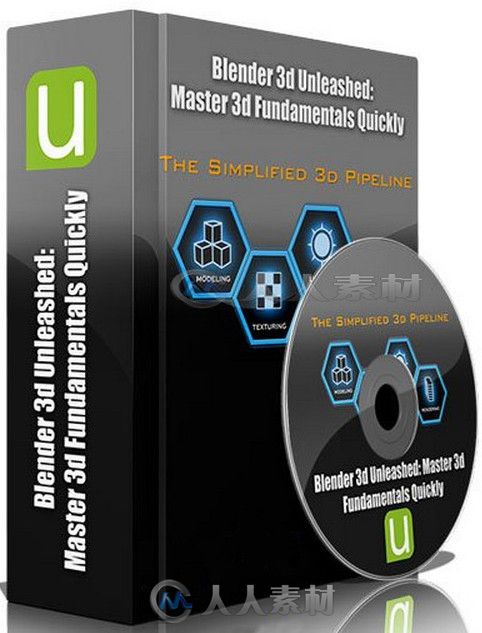 Blender三维基面制作视频教程 Udemy Blender 3d Unleashed Master 3d Fundamentals...