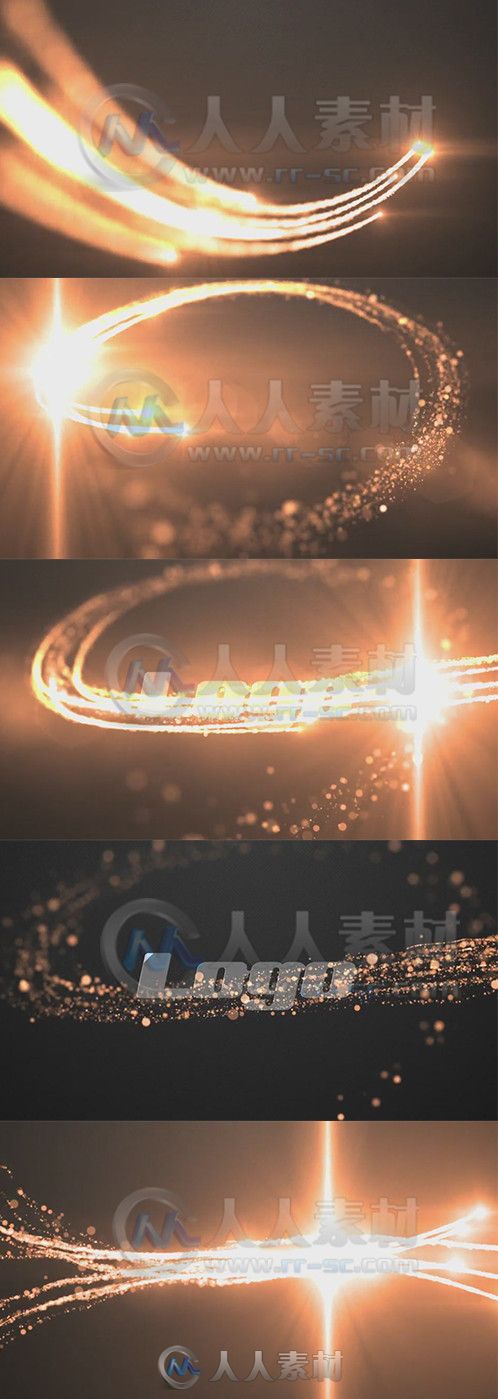 粒子旋窝Logo演绎动画AE模板 Videohive Particle Swirl Logo 8982854