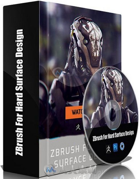 Zbrush游戏电影角色雕刻艺术训练视频教程 Cubebrush Zbrush for Hard Surface Design