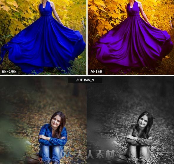 专业时尚调色预设LRTemplate模板graphicriver-9068619-17-hq-autumn-presets