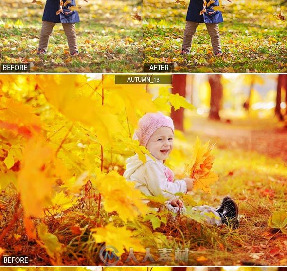 专业时尚调色预设LRTemplate模板graphicriver-9068619-17-hq-autumn-presets