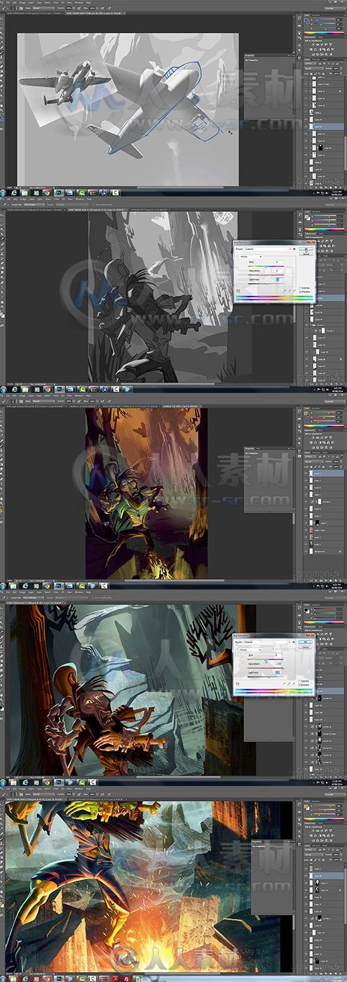 Photoshop故事性传达视觉艺术视频教程 The Gnomon Workshop Visual Development fo...