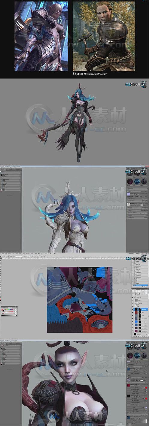 ZBrush与Maya游戏角色艺术制作训练视频教程第六季 CGCircuit 3D Character Art for...