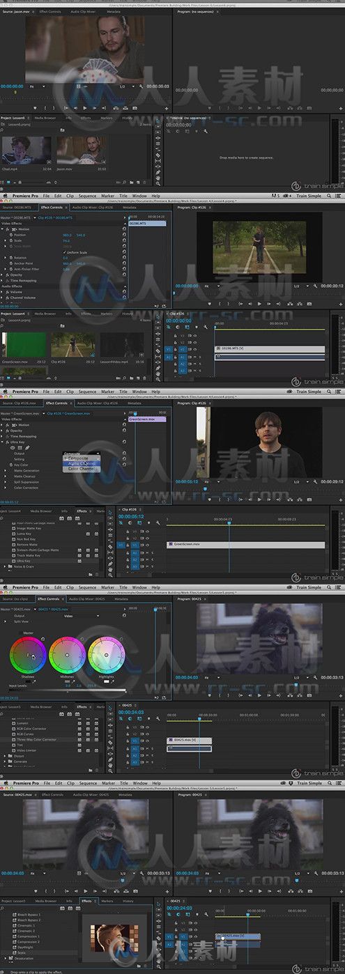 Premiere Pro CC进阶技术训练视频教程 Train Simple Premiere Pro CC Building On ...