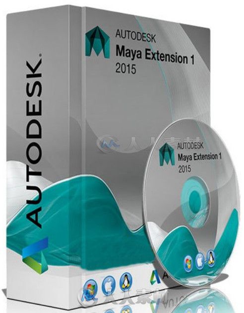 Maya三维动画软件V2015EXT1版 Autodesk Maya 2015 Extension 1 SP5 Win Mac LinuxX...