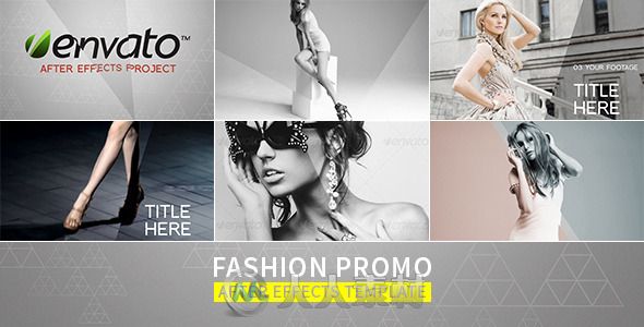 时尚时装电视包装动画AE模板 Videohive Fashion Promo 7805536