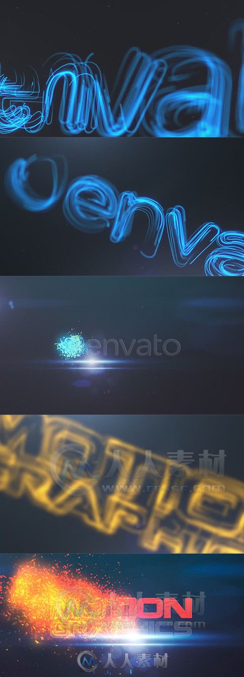 超级线性Logo演绎动画AE模板 Videohive Epic Logo Lines and Particles 9290277