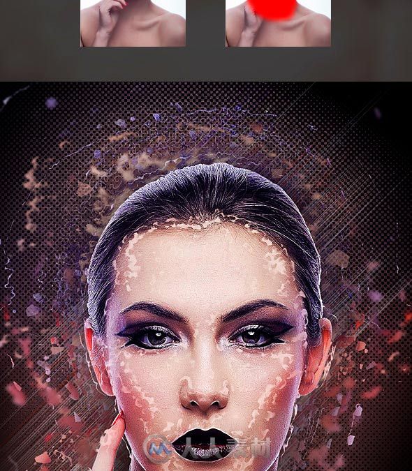 酷炫抽象扩散粒子动作Graphicriver-Abstract-Photoshop-Action-9325380