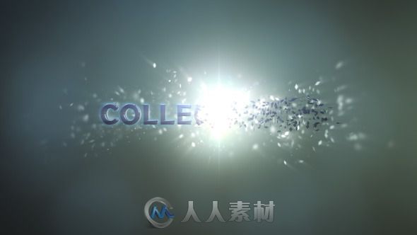 碎片变形Logo演绎动画AE模板 Videohive Collect logo 9203614